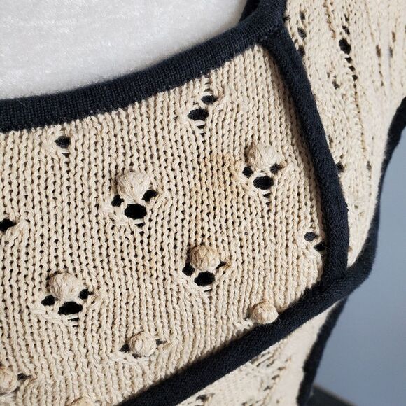 ANTHROPOLOGIE Knitted & Knotted stark silhouette pleated dress S - Picture 8 of 12